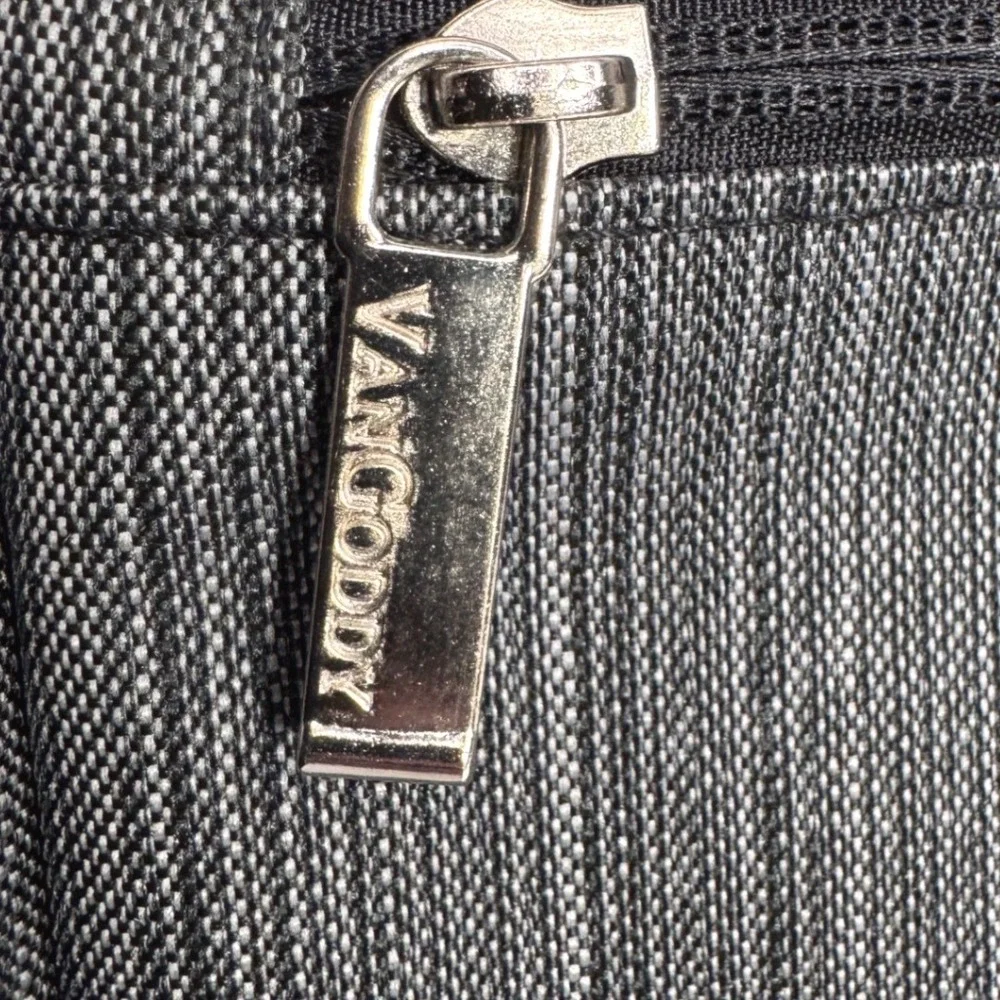 VanGoddy Laptop Messenger Bag Gray Black Briefcase Shoulder Strap Case